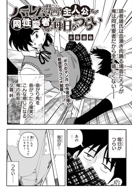 Harem Manga no Shujinkou daga Gay nano de Mainichi ga Tsurai cover